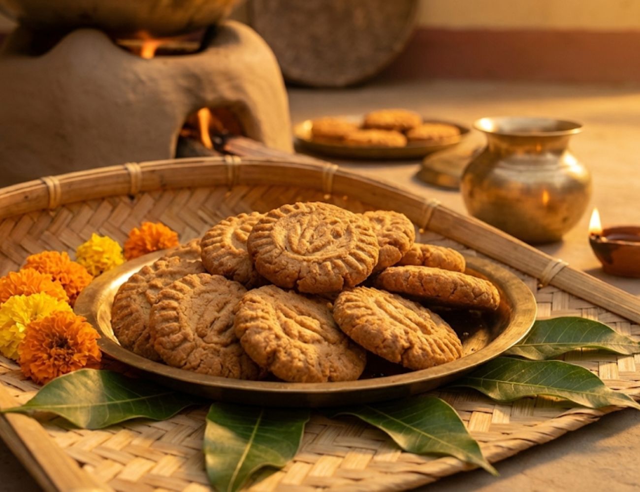 Thekua traditional sweets